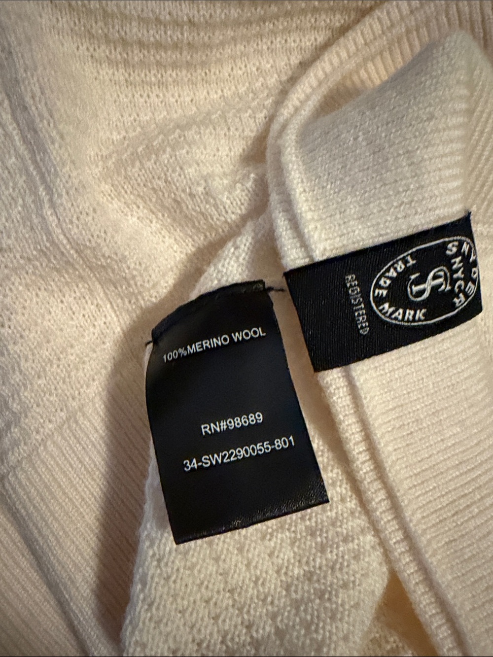 Todd Snyder Cream Knit Crewneck Sweater - Picture 5 of 5